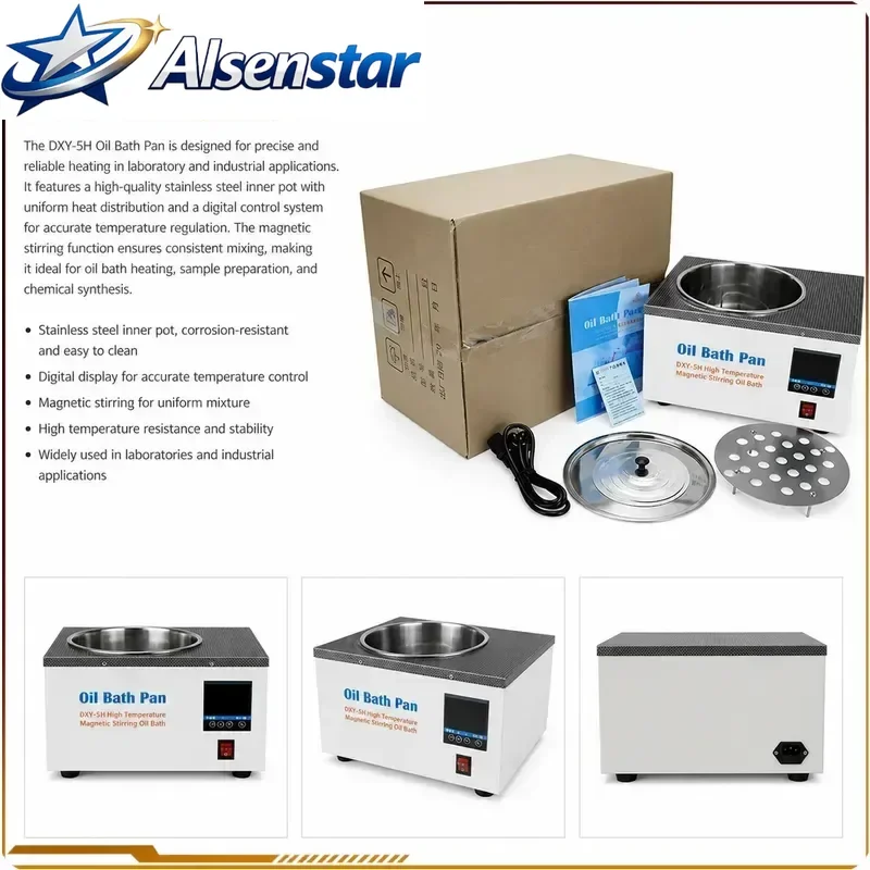 High Precision Laboratory Digital Display Constant Temperature Stainless Steel Inner Tank Oil Bath Pot
