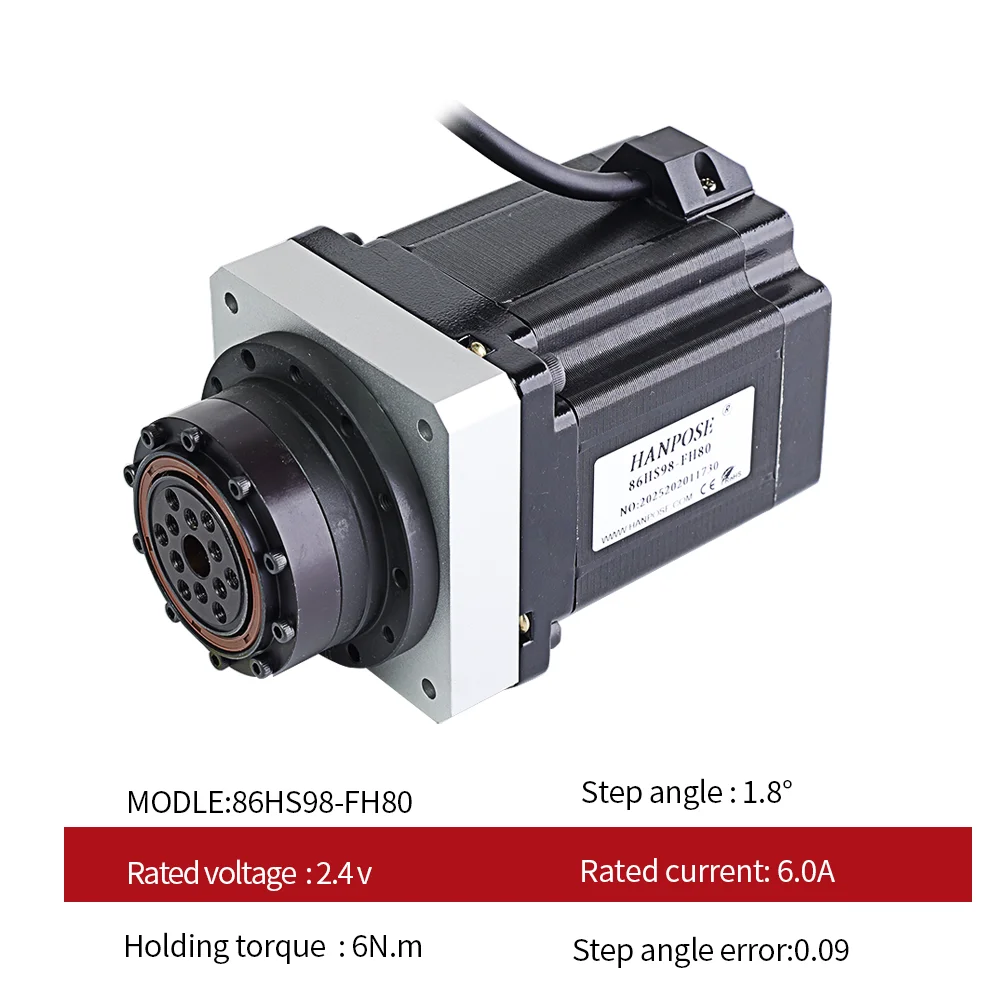 NWMA34 IG86 Harmonic Drive Integrated High-Precision 86HS98-FH80 Geared Motor for Robot Joints Closed-Loop Drive Integration