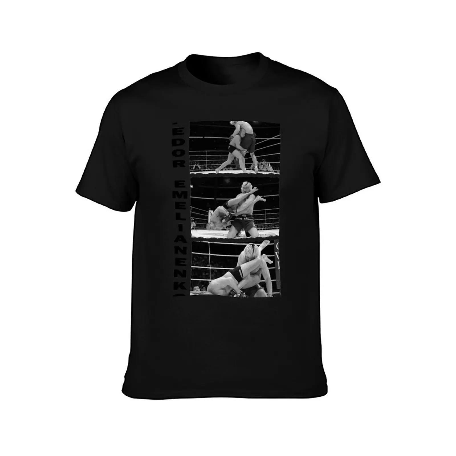 Fedor Emelianenko Essential T-Shirt, Summer Casual Cotton Tee, Oversized Streetwear Tops, Vintage Graphic Print, 100% Cotton