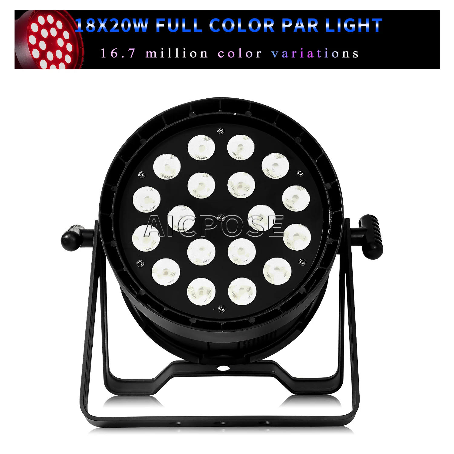 18x20W RGBW 4 in 1 LED Par Light High Brightness Aluminum Stage Light DMX512 Control Club Hotel DJ Disco Equipment Lighting