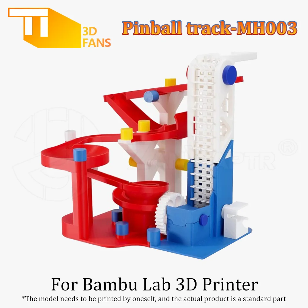 

Bambu Lab DIY Creative Component MH003 Pinball Track Marble Run Components Kit для аксессуаров для 3D-принтеров