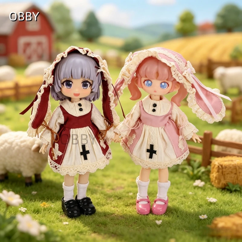 

Платье Лолиты для куклы Obitsu 11 в стиле пастушки, одежда для кукол OB11 Gsc 1/12 Molly P11 YMY, наряд для куклы NAGI