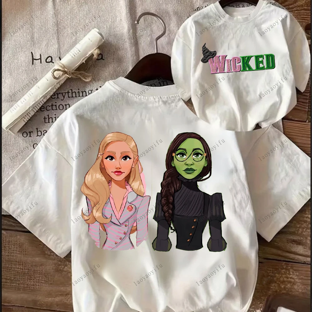 الشريرة تي شيرت مطبوع المرأة تي شيرت عالية الجودة القطن قصير الأكمام س الرقبة الشارع الشهير تيز الملابس الجمالية النساء الملابس #6