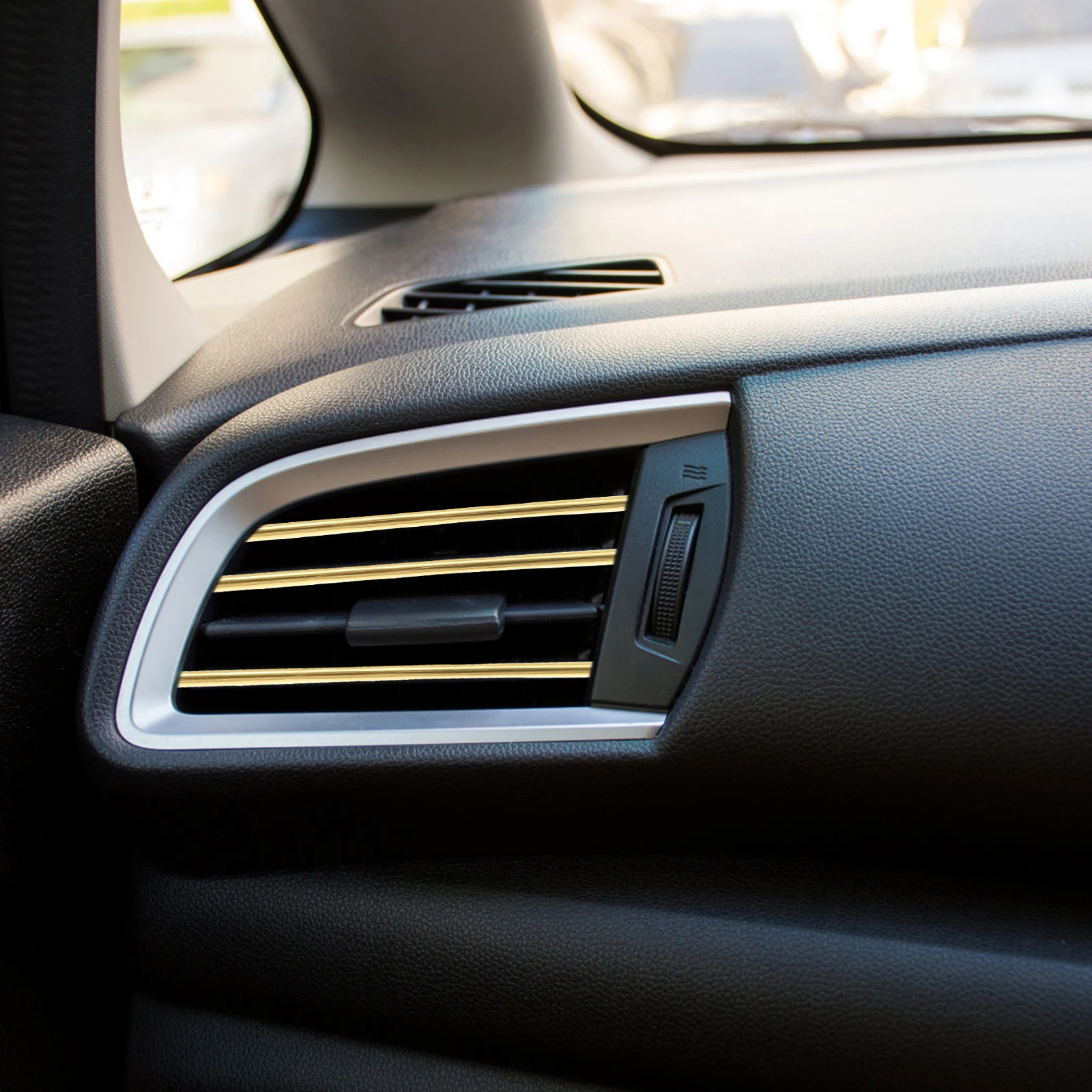 

10pcs Vent Outlet Trim U Shape Air Vent Trims Durable Auto Ac Trim Colorful Car Decorative Strips Car Interior Supplies