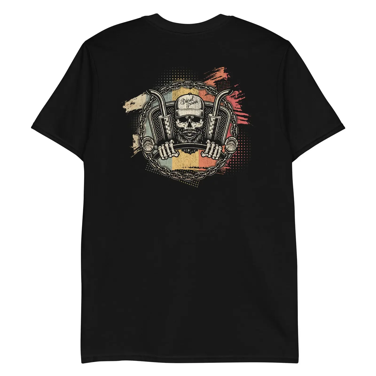 

Trucker Reverse Print Unisex T-Shirt, rock, metal, punk, skull, gothic, hell