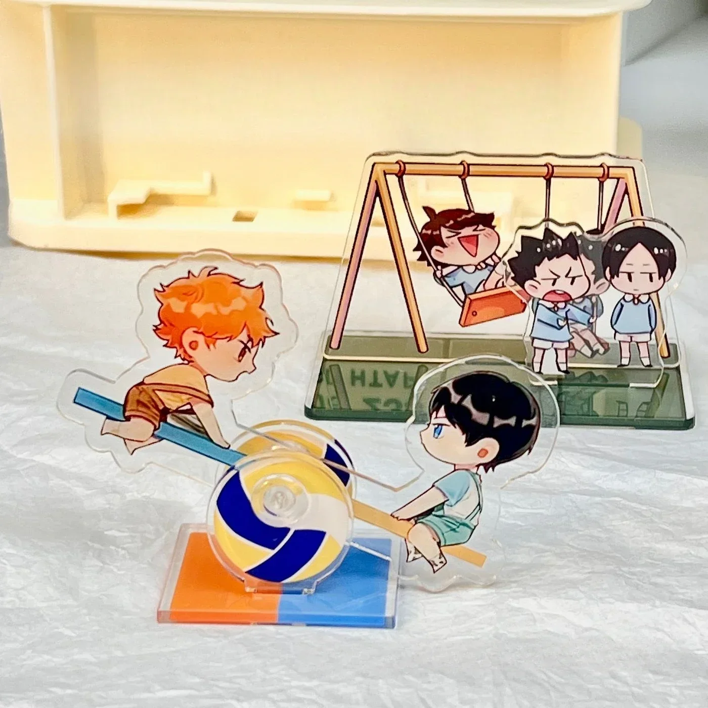 

Anime Haikyuu!! Shoyo Hinata Tobio Kageyama Cosplay Desktop Decoration Acrylic Seesaw Standing Sign Cartoon Swaddable Xmas Gift