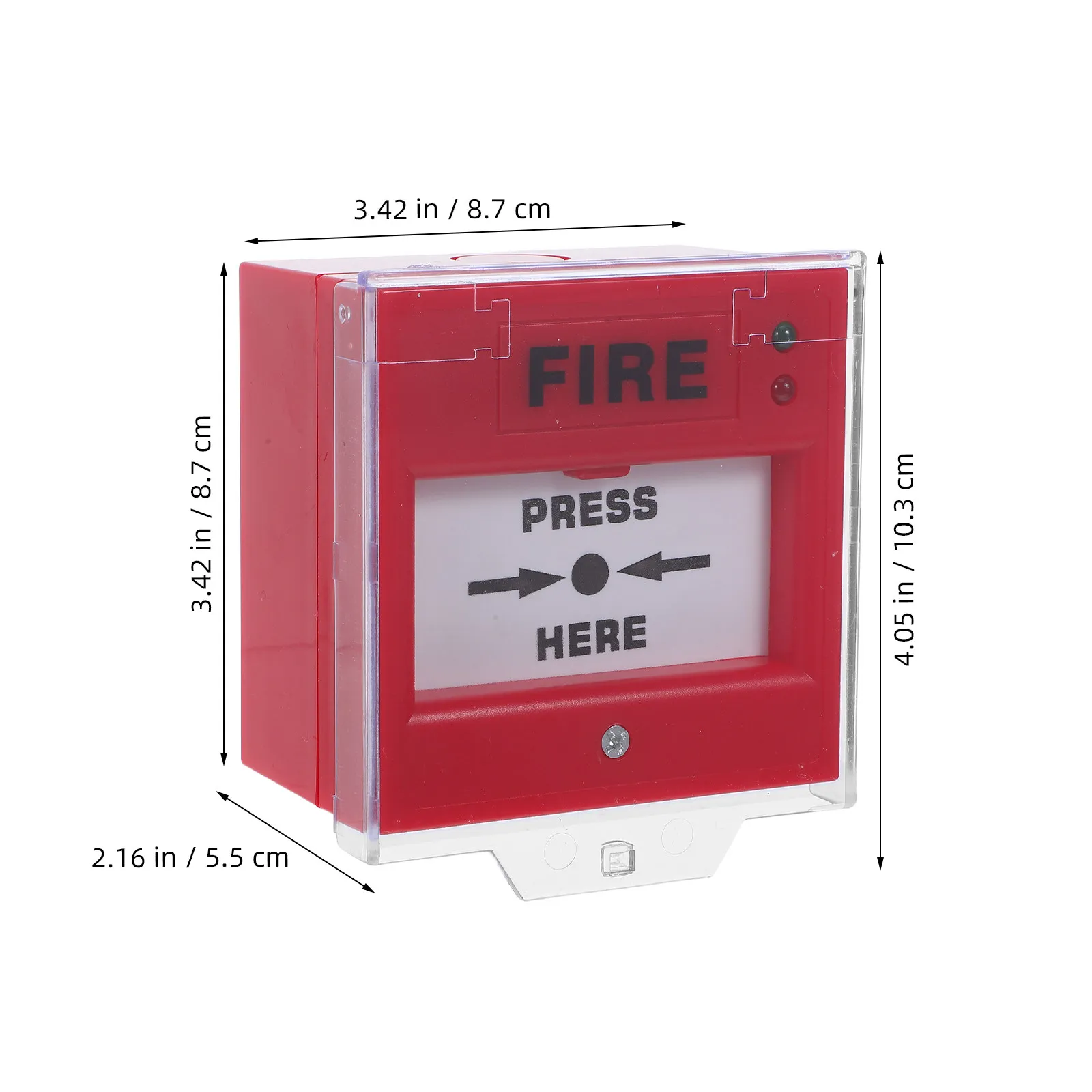 Emergency Button Fire Alarm Manual Switch for Office Home Building Evacuation Fire Siren Buzzer Resettable Security Alarm System