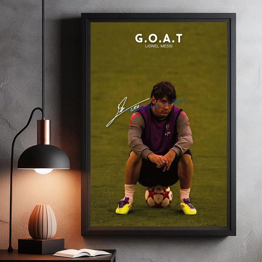 Football Players Soccer Stars Famous Athlete Poster Football Lover Fans Home Room Aesthetic Wall Decor Canvas Printing Pictures
