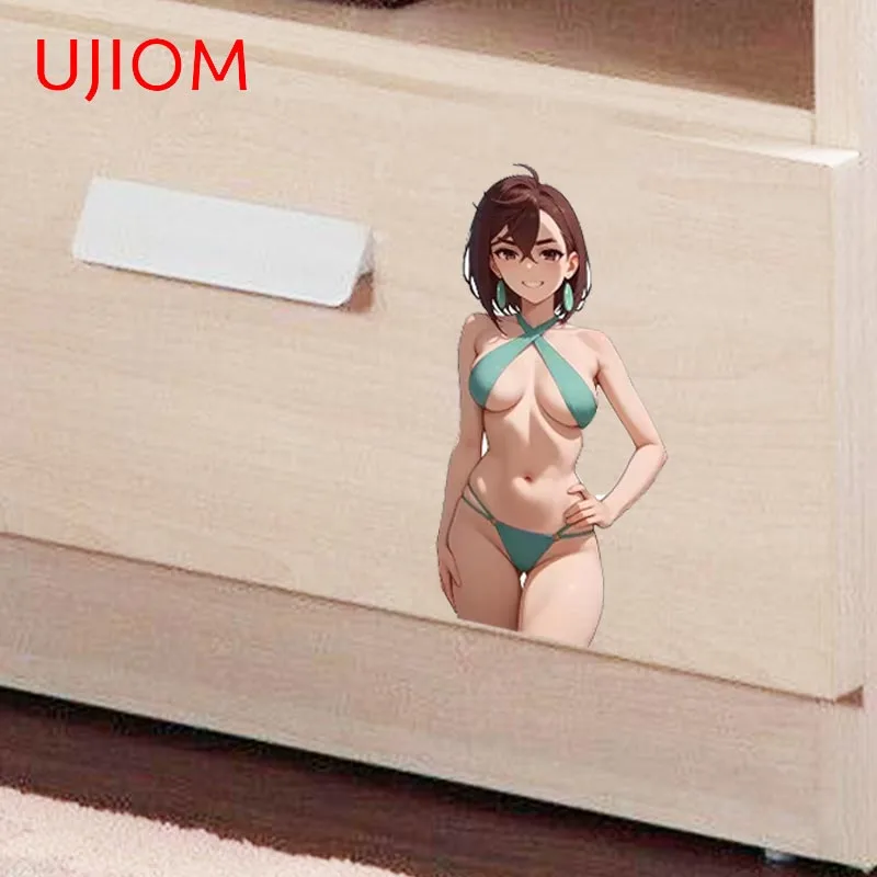 UJIOM لمومو Ayase أنيمي ملصقات جدار هنتاي فتاة موقف الكتابة على الجدران الشارات مقاوم للماء الكمبيوتر الثلاجة الديكور #5
