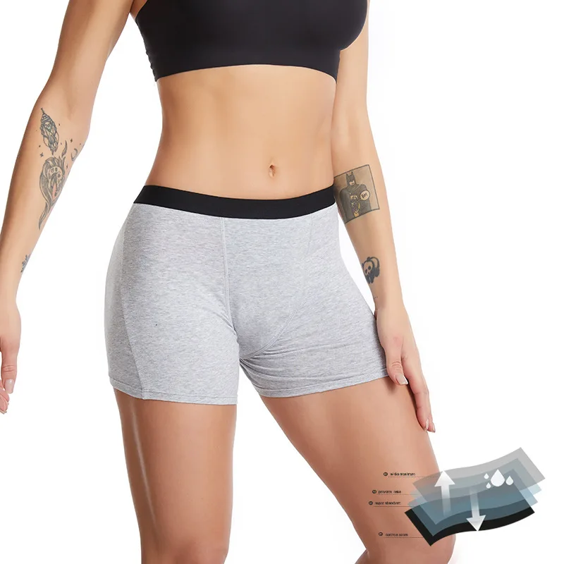Women Leakproof Bikini Swimsuit Boxer Shorts Set