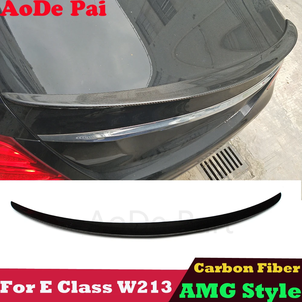 

2017-2023 W213 Spoiler Real Carbon Fiber Rear Trunk Wings Ducktail for Mercedes E Class W213 E300 E350 E400 AMG Style