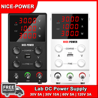 Nice-power 30V 10A 300W Lab Power Supply LED DC USB 5V 2A Power Source Phone Repair Tools 24V Bench Voltage Regulator Switching