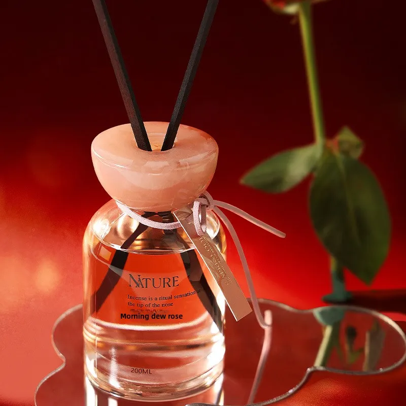 Reed Diffuser Plant Essential Oil Morning Rose Reed Indoor Bedroom Decor Gift
