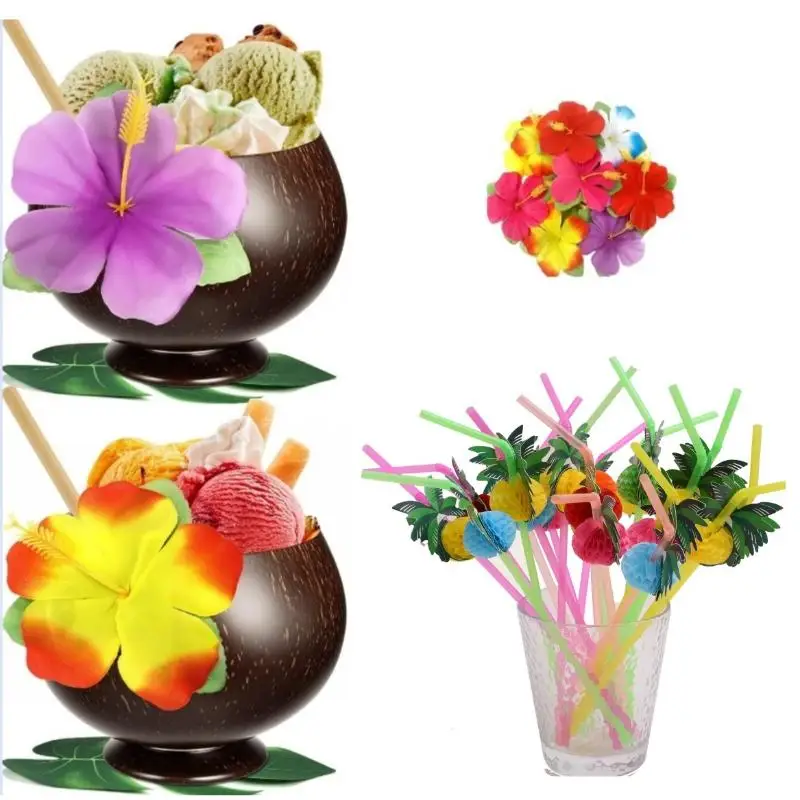 Handcrafted Natural Coconut Shell Cups Unique Party Favors for Hawaii Bachelorette Beach Gathering Supplies