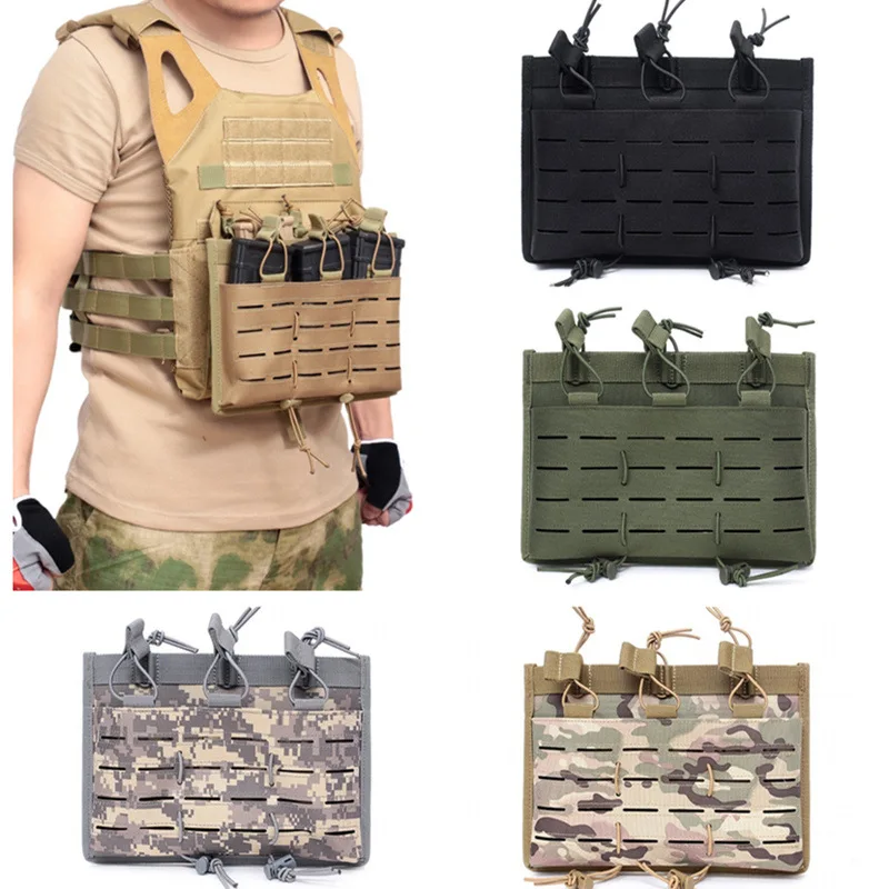 

Tactical Vest MOLLE System 5.56 Multifunctional Tactical Magazine Pouch Laser 3 in 1 Accessory Set M4 Magazine Set Vest