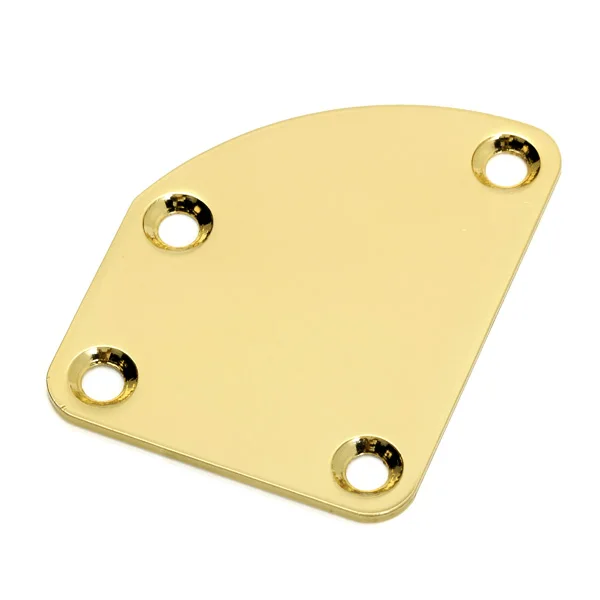 GOLD NECK Joint Mounting BACK PLATE ASYMMETRIC With SCREWS for Electric Guitar