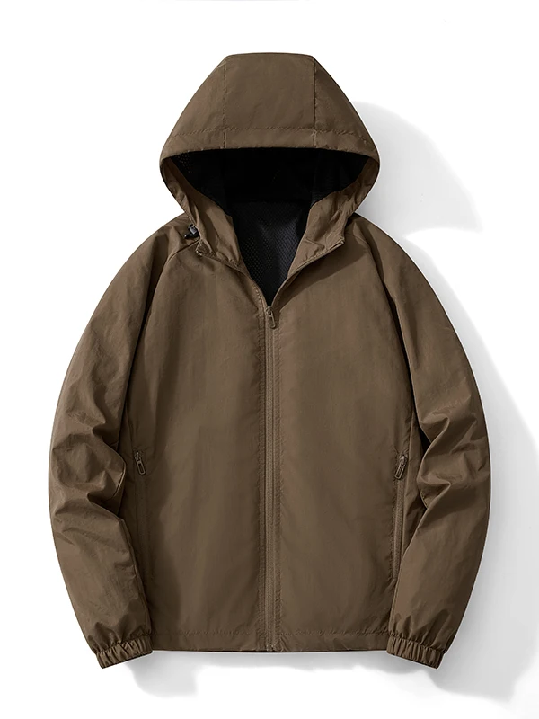 

Fall 2025 Men's Hooded Jaet Korean Sle Trendy Workwear Outerwear Versatile Cold-resistant Windbreaker Casual Nylon Fiber