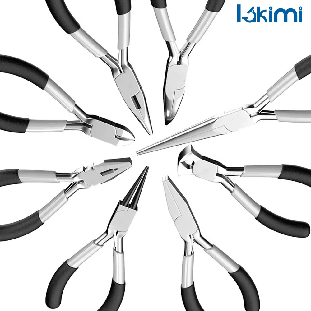 Pliers: Flat Mouth, Pointed, Toothless, Oblique Mouth, and Extended Needle Mouth Wire Binding Pliers LK-AA01