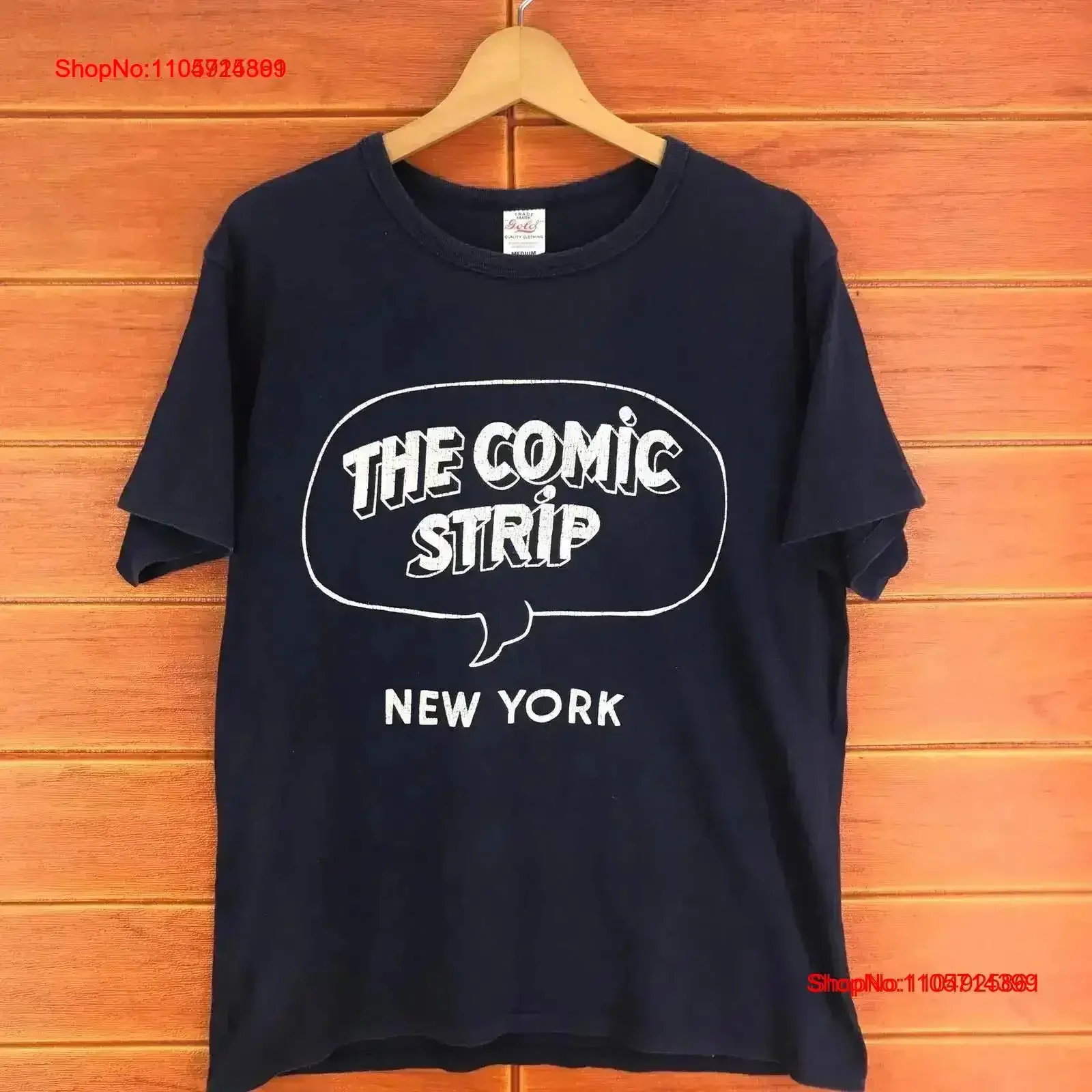 Vintage Gold Toyo Enterprise The Comic Strip NY T Shirt Size M Washed fashion Comfortable homme Slightly Soft vintage Washed