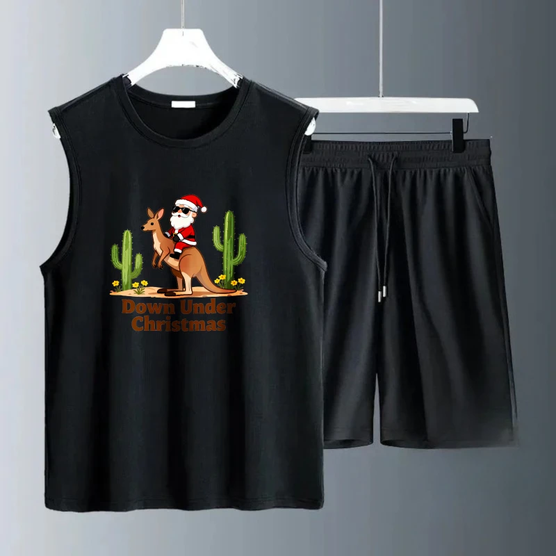 الرجال تانك الأعلى مجموعات بدلة تدريب مجموعة الرجال Summe تنفس الرجال البلوز مجموعة الرجال الملابس موضة البوليستر قصيرة الأكمام + السراويل