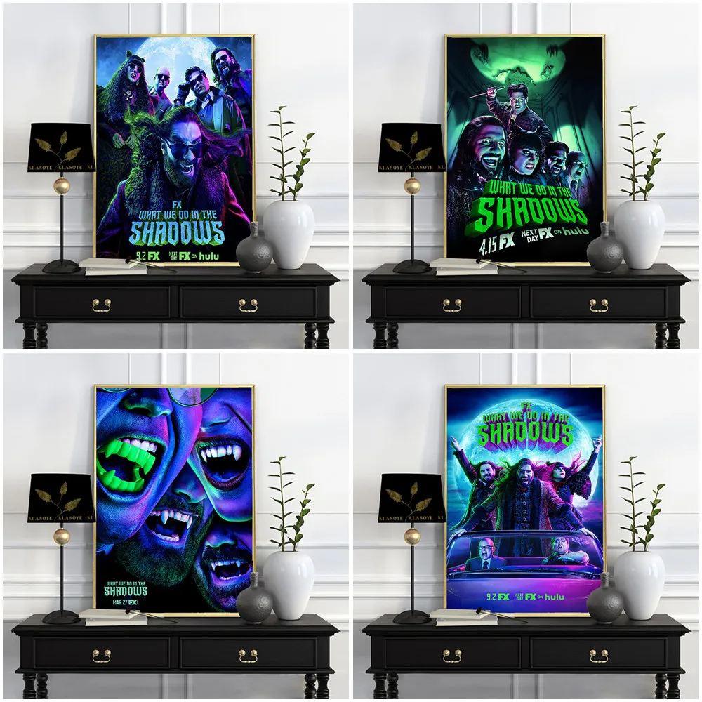 What We Do In The Shadows Movie Poster Horror Comedy Film Wall Picture Print Art Canvas Painting Home Decor