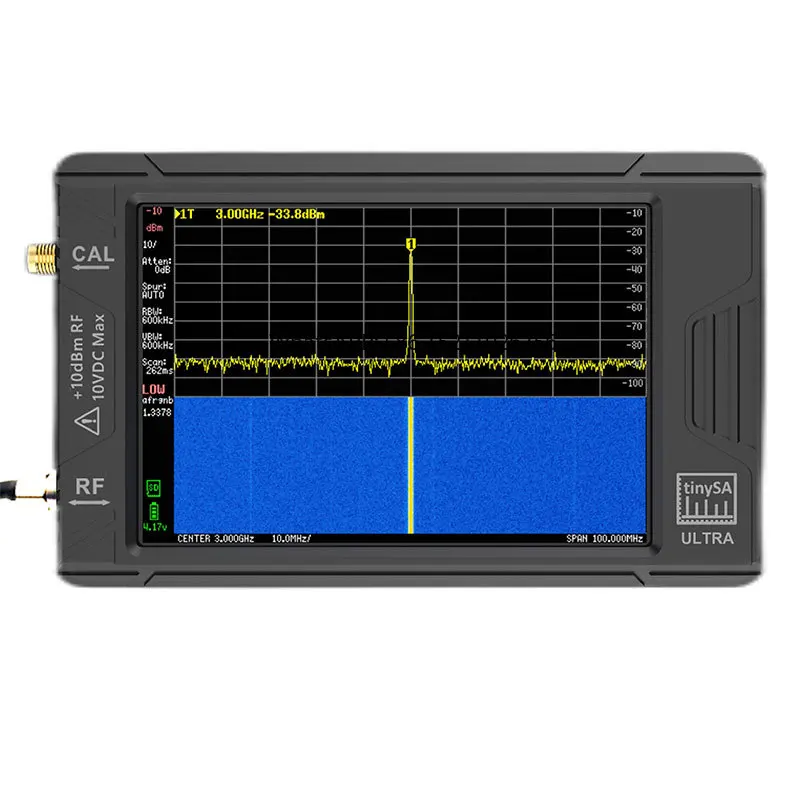 ULTRA 100k-5.3GHz RF Signal Generator Handheld Tiny Spectrum Analyzer with 4inch Display for tinySA