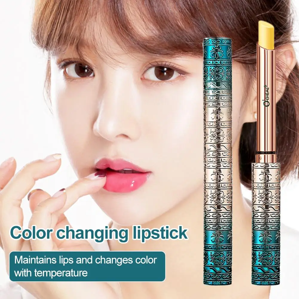 New Fruit Lip Balm Moisturizing Lip-Primer Color Tinted Solid Lip Color Jelly Pink Changing Glos Nourishing Lipstick Makeup I2Z4