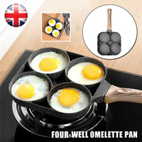 Pancake Pan with 4 Hole Eye Pan Non-stick Aluminum Pan