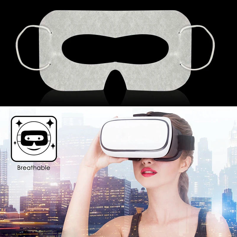 100 قطعة قناع عين VR القابل للتصرف لـ Meta Quest3S سماعات VR ملحقات العرق تنفس غطاء العين صحية يمكن التخلص منها المضادة للعرق