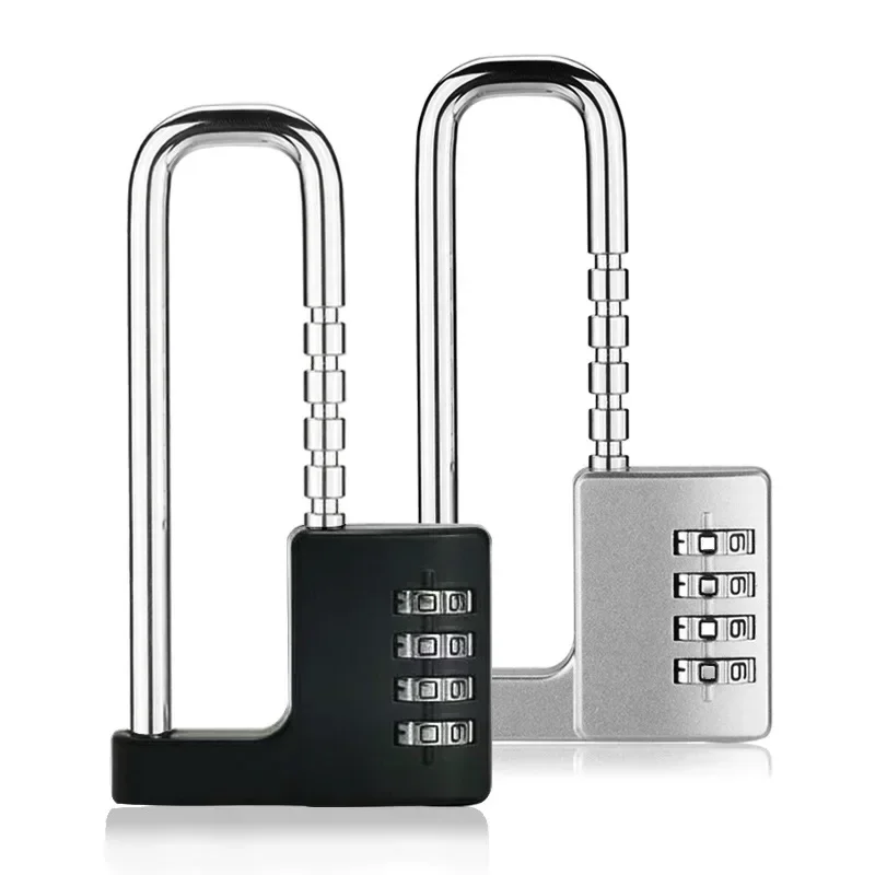 Combination Padlock Adjustable Shackle Lock Cabinet Lock Stainless Steel Locker Lock Code