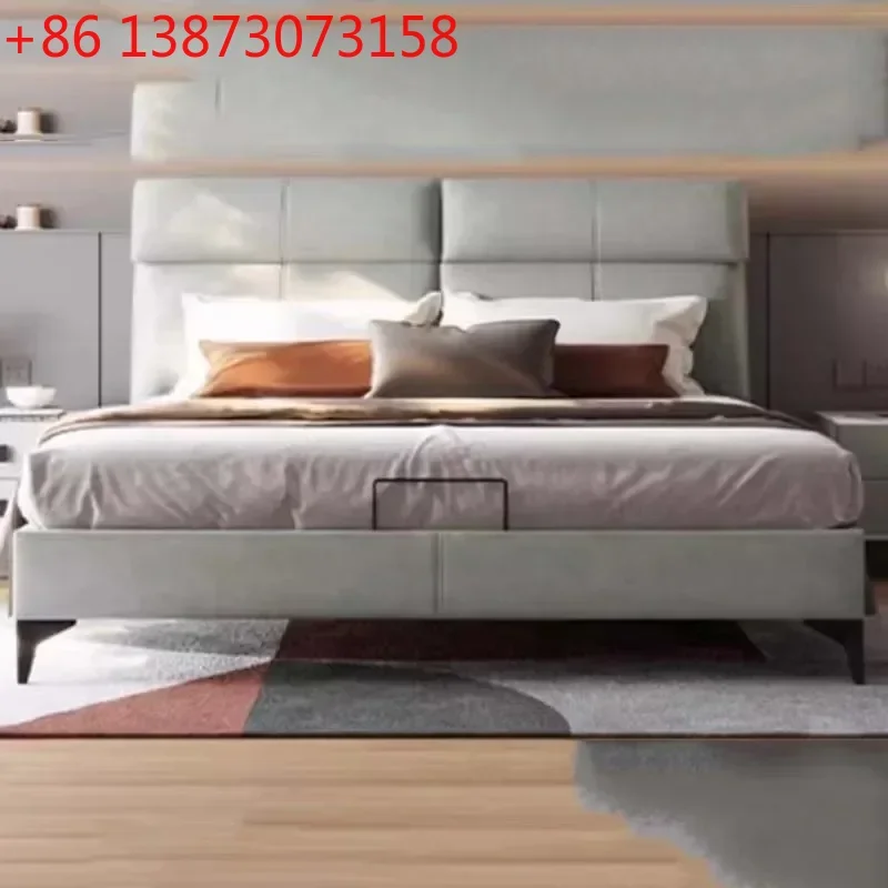 Nordic Queen Platform Bed Elegant Pretty Unique Modern Luxury King Bed Frame Sets Lit Pliable Lit 2 Personnes House Accessories