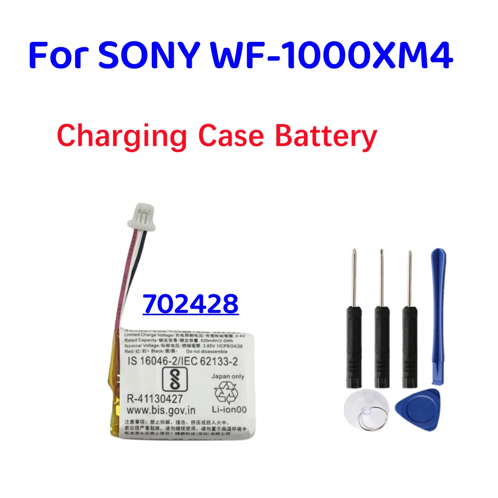 702428 For ZeniPower Z55H 3.85V 75mAh Battery For SONY WF-1000XM4 1000XM4 XM4 Bluetooth Earbuds Headset Batteria+Free gift Tools