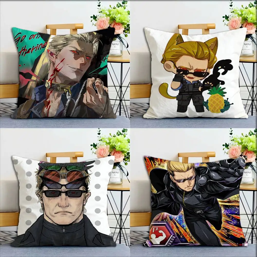 

GAME A-Albert Wesker World Various Sizes Square Pillow Case For Car Home Bedchamber Decor