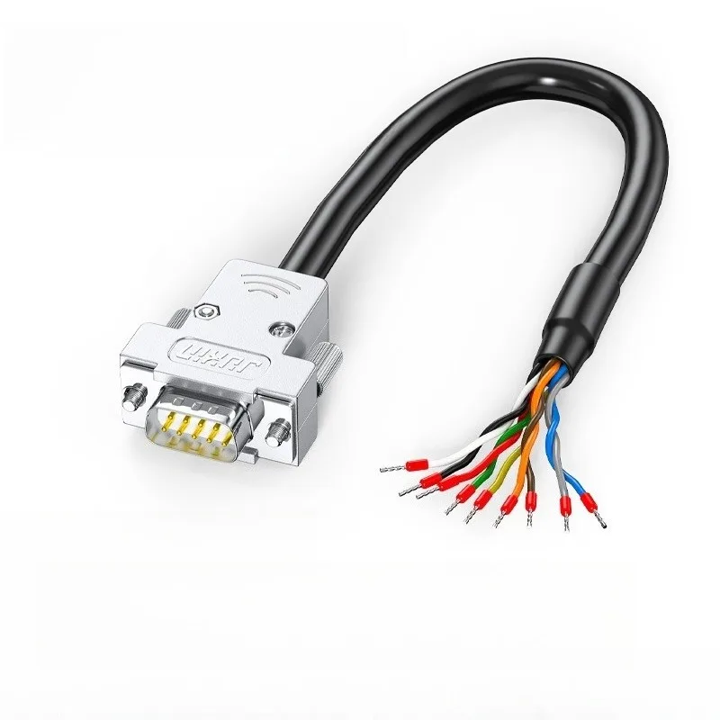 Industrial, serial cable DB9 single head cable 9 pin terminal cable, connecting cable RS232 terminal block