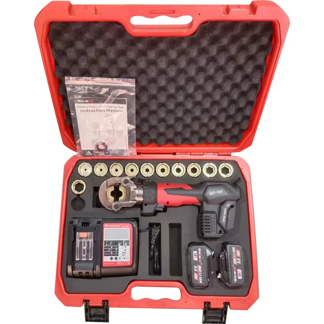 

HEWLEE Electric hydraulic crimping pliers battery powered operated crimping tool cordless hydraulic cable lug crimping tool