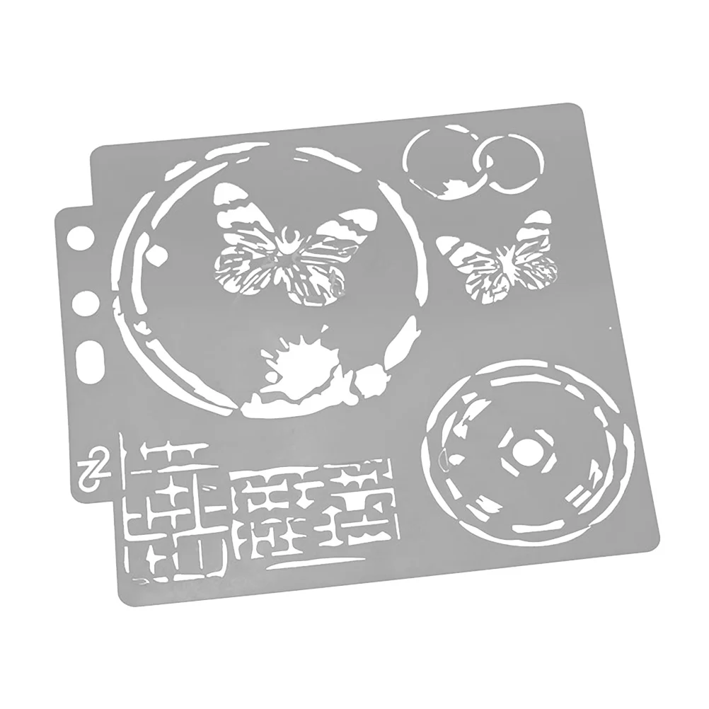 Plantillas de pintura en aerosol, diseño hueco, plantillas de dibujo impermeables reutilizables para manualidades, álbumes de recortes, proyectos de arte Diy