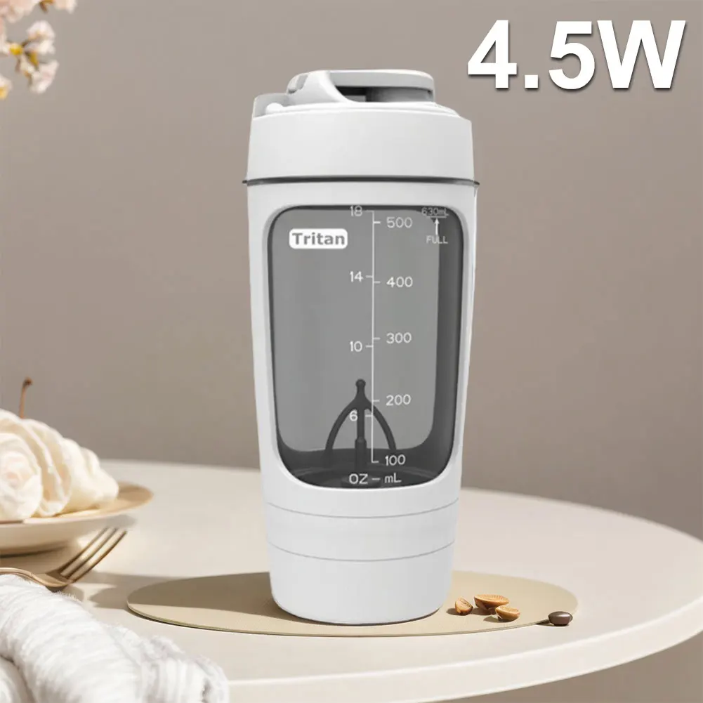 

600ml Electric Automatic Shaker Bottle 4.5W 1200mAh Rechargeable Milk Coffee Blender Kettle Portable Protein Powder Mixing Cup