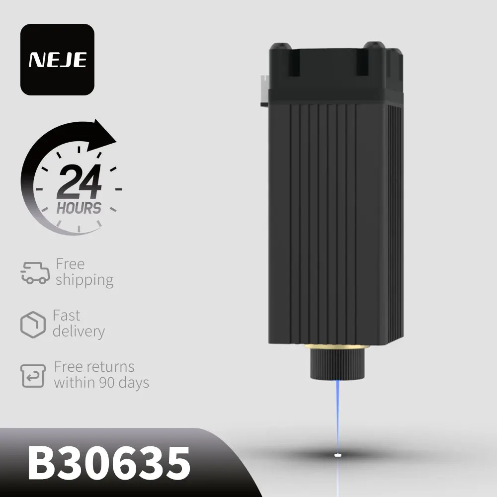 Hot Sale NEJE B30635 600MW 405nm CNC Laser Engraving Module Kit Engraver Head Grayscale Carving Character Carving
