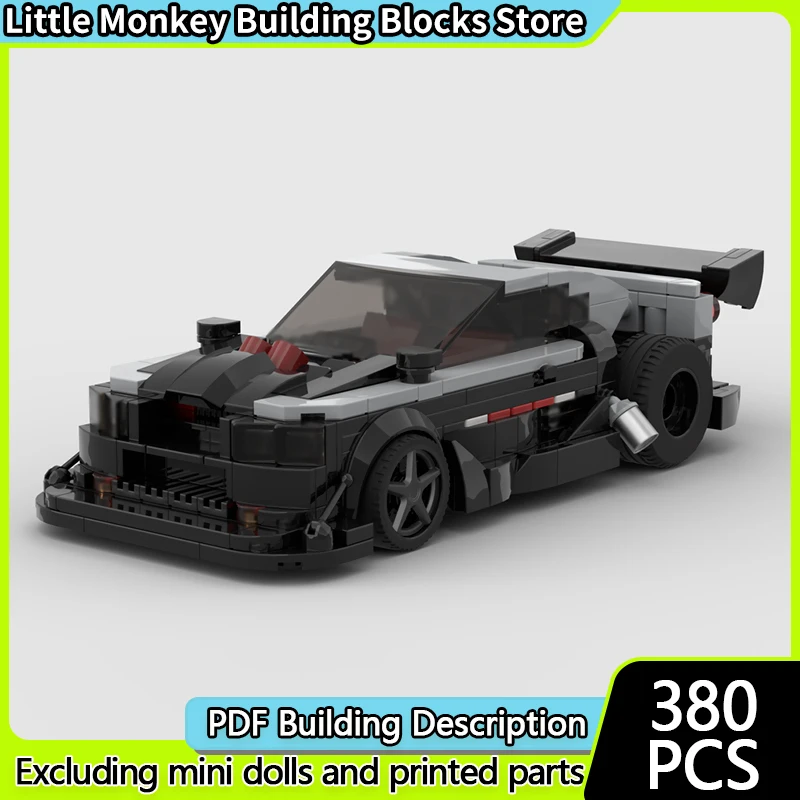 Speed Racing Car Model MOC Building Bricks R34 GTR Pikes Peak Car Modular Technology Children Holiday Gifts Assemble Toys Suit