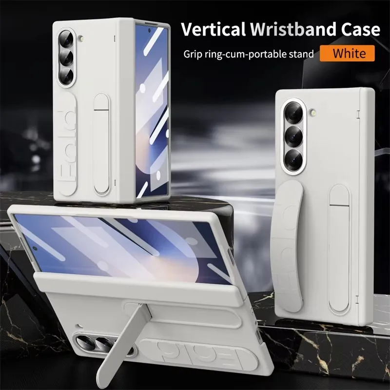 

Wristband Holder Hinge With Pen Slot & S Pen Case For Samsung Galaxy Z Fold 6 5 4 3 Screen Protector Film Protective Cover