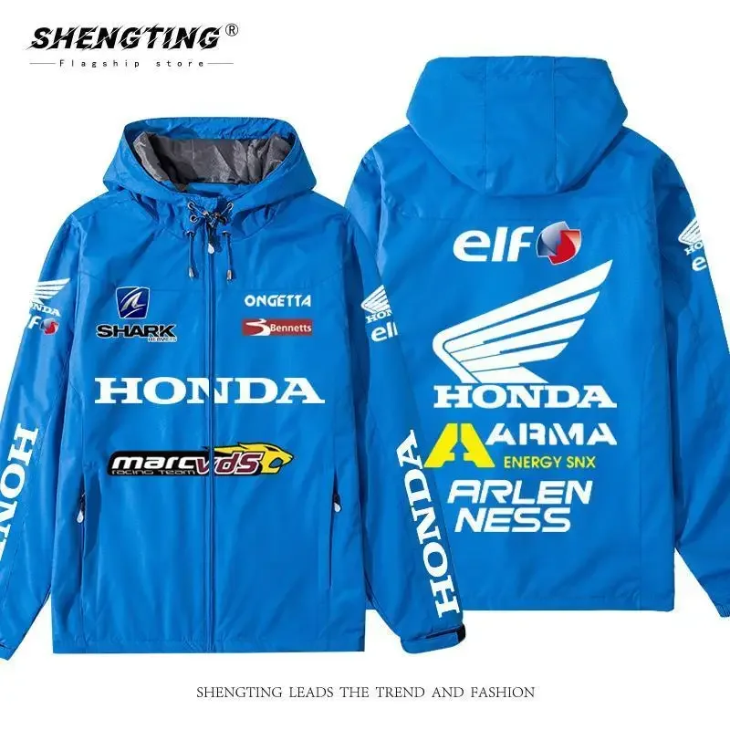 

AA Honda Golden Wing men's hooded jacket, motorcycle heavy-duty motorcycle racing windproof jacket jacket