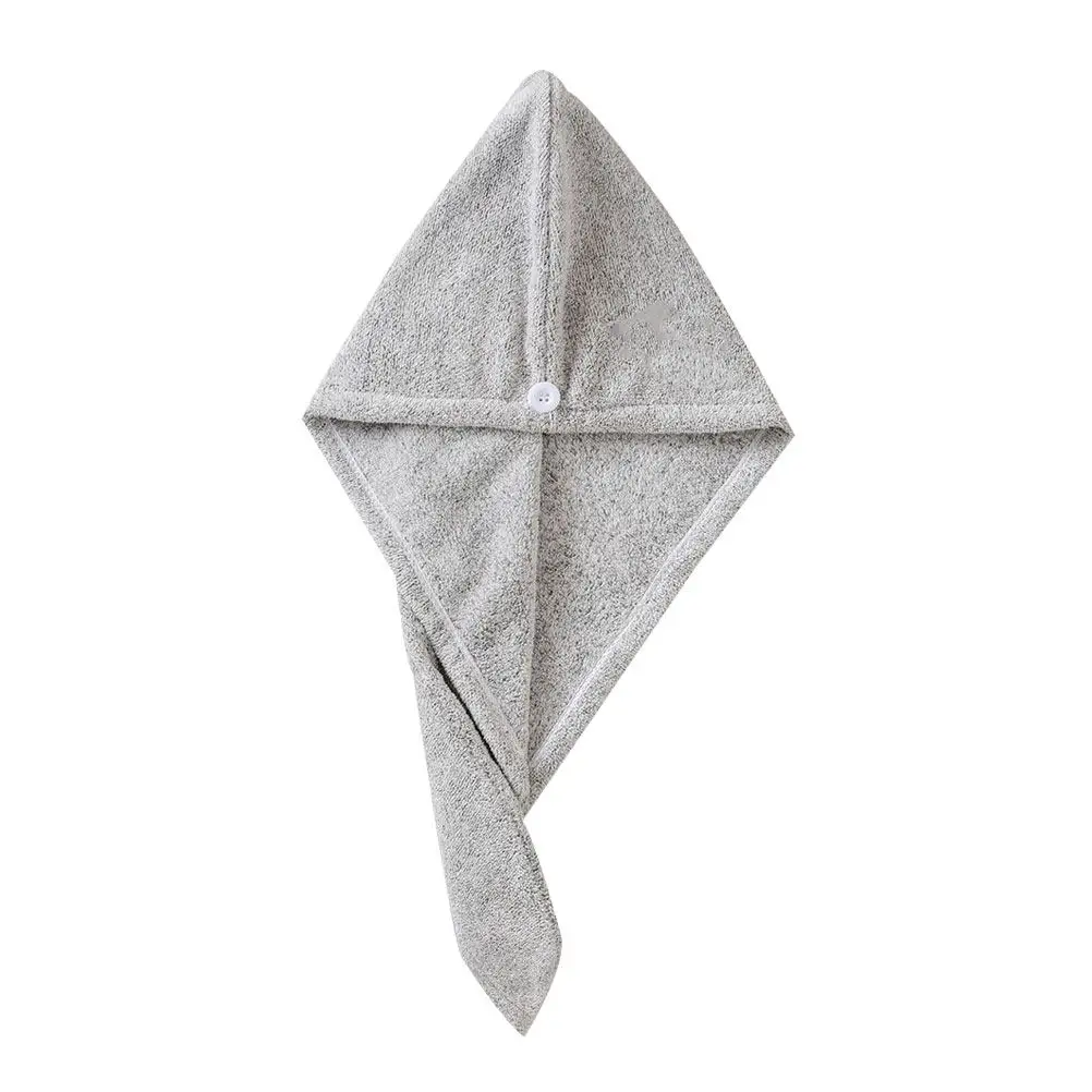 Absorbent Hair Drying Cap Bamboo Charcoal Quick Dry Ultra Soft Lightweight Warm in Winter Cool in Summer for All Hair Types