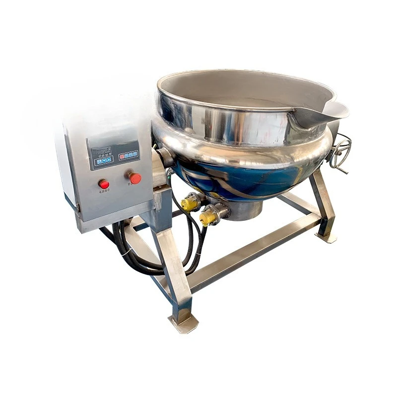 

Large stainless steel cooking pot, electric heating sandwich pot