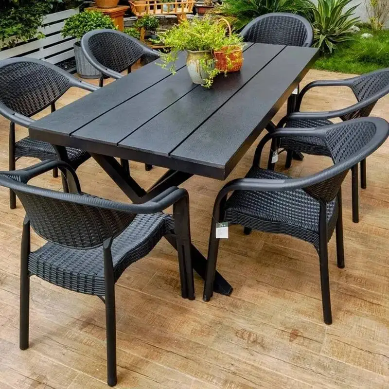 

Tables Balcony Minimalist Outdoor Lounge Luxury Courtyard Modern Outdoor Tables Armchair Storage Jardin Mobiliario Furniture