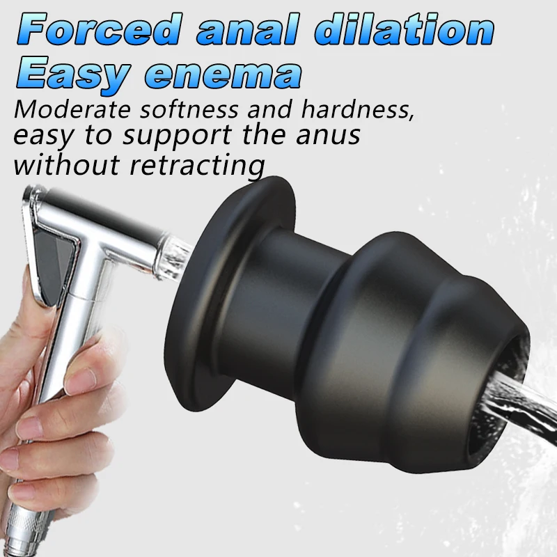 Hollow Anal Plug Silicone Butt Plug With Removable Stopper For Enema Dilation Comfortable Round Base Anal Toy For Adults Couples - view 2