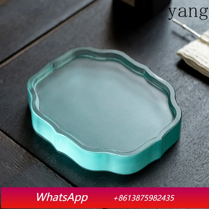 

LLH glazed pot bearing dry brewing table, teapot pad, thermal insulation tea pad accessories, small tea tray.