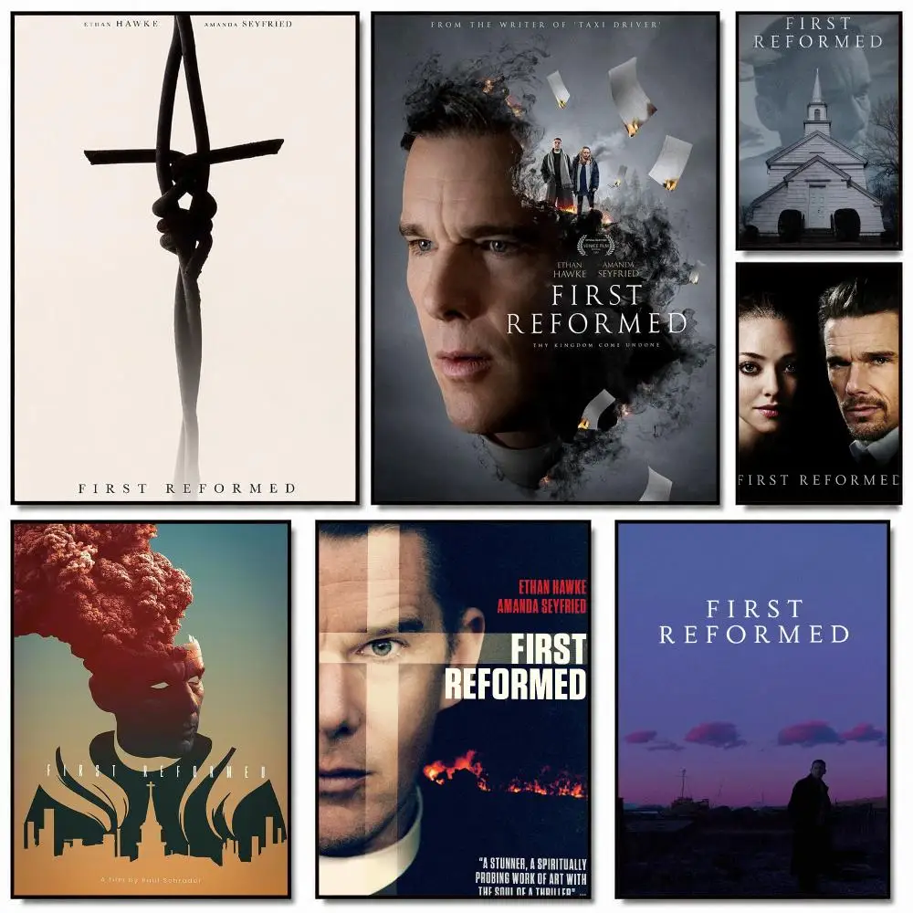 classic movie F-First Reformed-D Poster Removable Wall Sticker for Home Cafe Bar Office Interior Decor