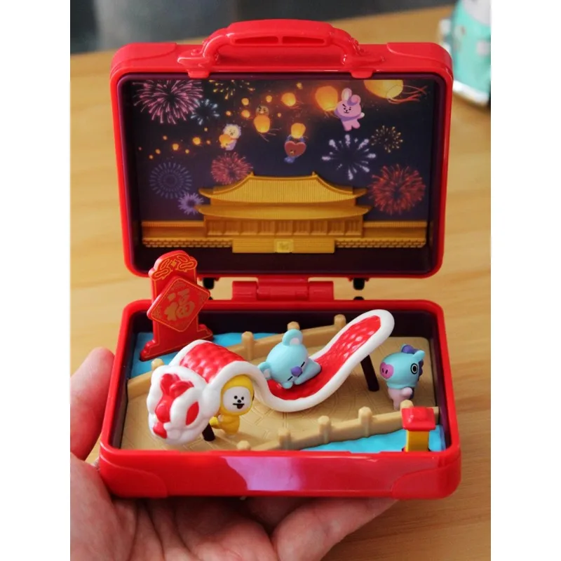 

In Stock World Tour Country Model Miniature Scene Suitcase Box Ornament Collection Toys Birthday Gift Anime Model