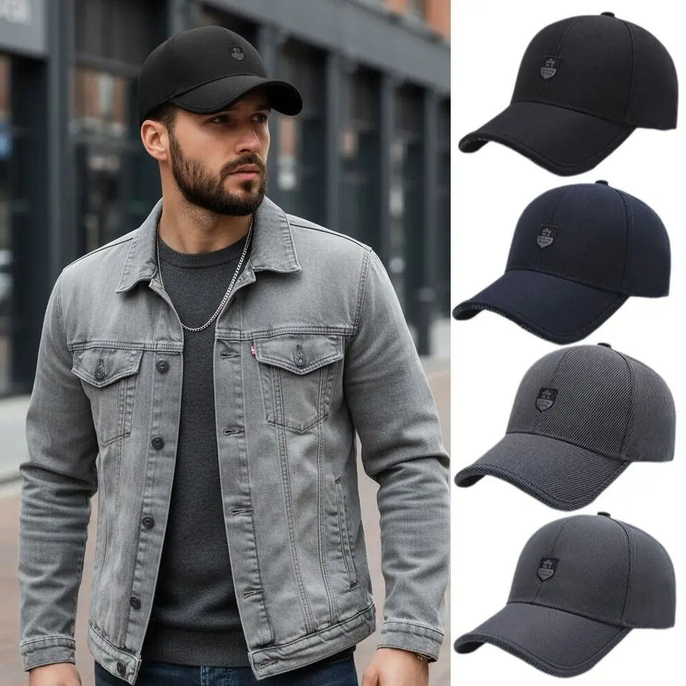 Vintage Cotton Baseball Cap Adjustable Casual Baseball Hats Breathable Classic Dad Hat For Man
