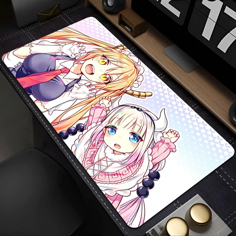 Mouse Pad Large Keyboard Pad M-iss K-obayashis Dragon Maid kawaii Anime Desk Mat Rubber Gaming Accessories PC Computer MousePad